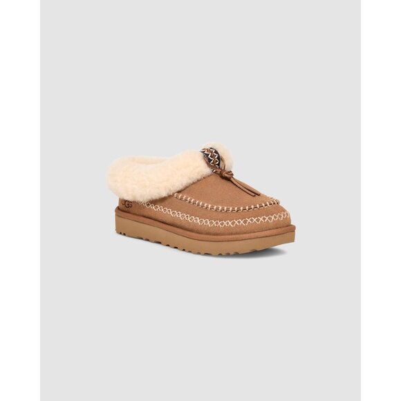 UGG‎ Womens Tasman Alpine Chestnut Slippers Size 10 Suede & Sheepskin Lined With - Picture 2 of 7